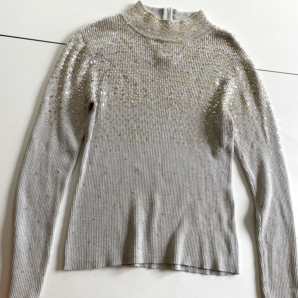 Sequin Turtleneck